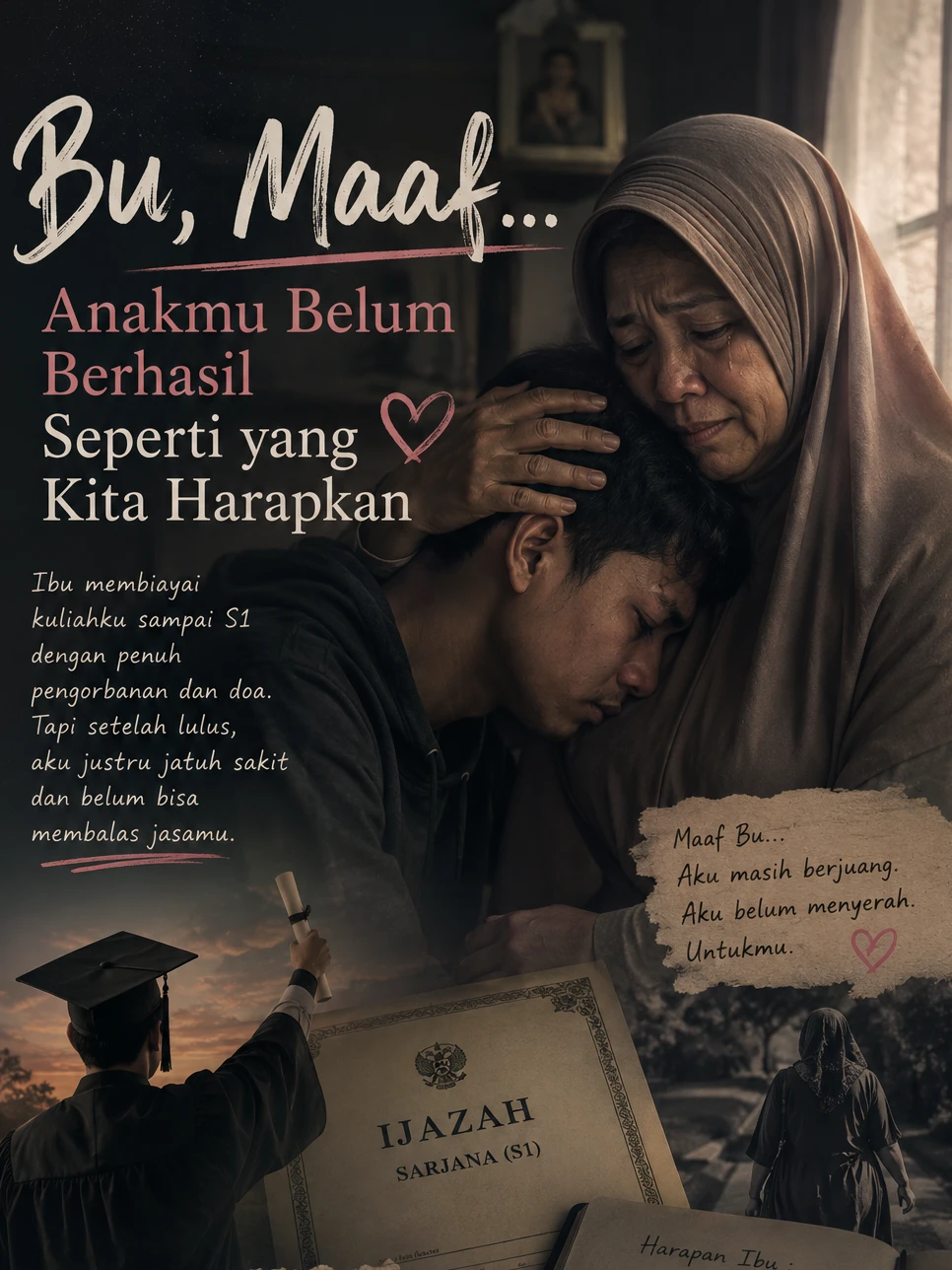 “Bu, Maaf… Anakmu Belum Berhasil Seperti yang Kita Harapkan”